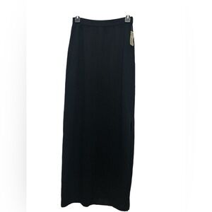 St John Basics Santana Knit Maxi Skirt Side Slit Flaws Vintage Deadstock Size 4